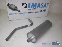 Imasaf Auspuffset Mitteltopf+Endrohr für Mercedes T1/TN 410 1982-1995