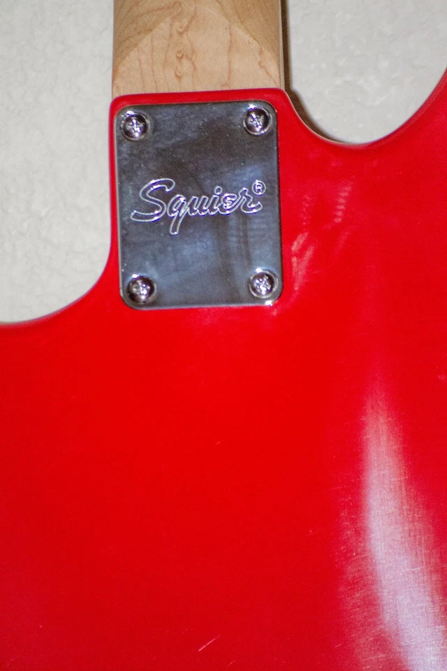 Squier Mustang Kurt Cobain Style Red Roseland Ballroom Electric Guitar - Image 3 of 4