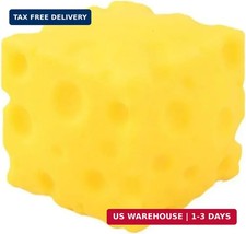Yellow Cheese Squeeze Toy,Soft Novelty , Theme Cheese Cubes Squishy Small