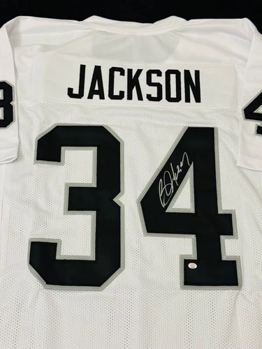 Bo Jackson Oakland Raiders Signed Football Jersey COA