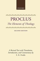 The Elements Of Theology Proclus Taschenbuch Kartoniert / Broschiert Englisch