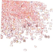 14000Pcs Wedding Table Scatter Confetti Crystals 3mm Acrylic Diamonds Pink Ab
