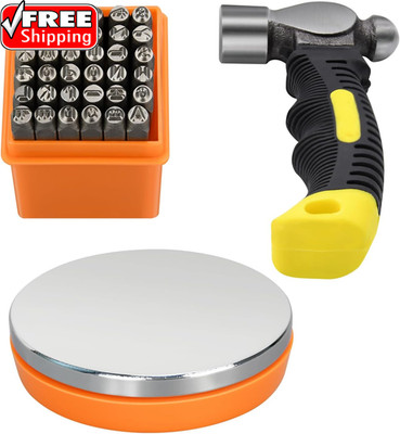 Metal Stamping Kit, Jewelry Making Stamping Tools with 37Pcs 3Mm(1/8'') Number an