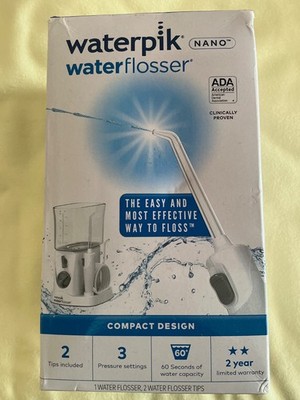 Waterpik Nano Water Flosser Compact Flosser Design Brand New