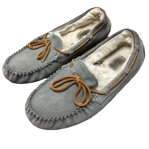 Ugg Dakota Ciabatta Donna 8 Mocassini Grigio Scamosciato Shearling