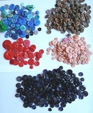 GROS LOT de boutons anciens en céramique couleurs, VINTAGE, mercerie