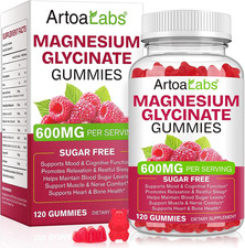 Magnesium Glycinate Gummies,120 Count Magnesiumcomplex Gummies|Sleep, Calm & Rel