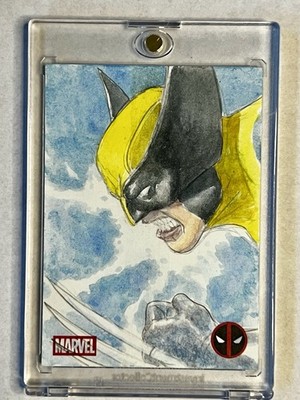 2025 Topps Chrome Marvel Deadpool Sketch Wolverine 1/1 von IQ