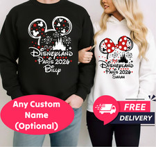 Personalized Disney Family Trip 2026 Sweatshirt Hoodie Custom Name Castle