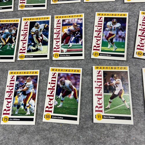 Washington Redskins NFL ENORME Football Card Lotto Carte Collezionabili Anni 90 16 Cards - Foto 6 di 9