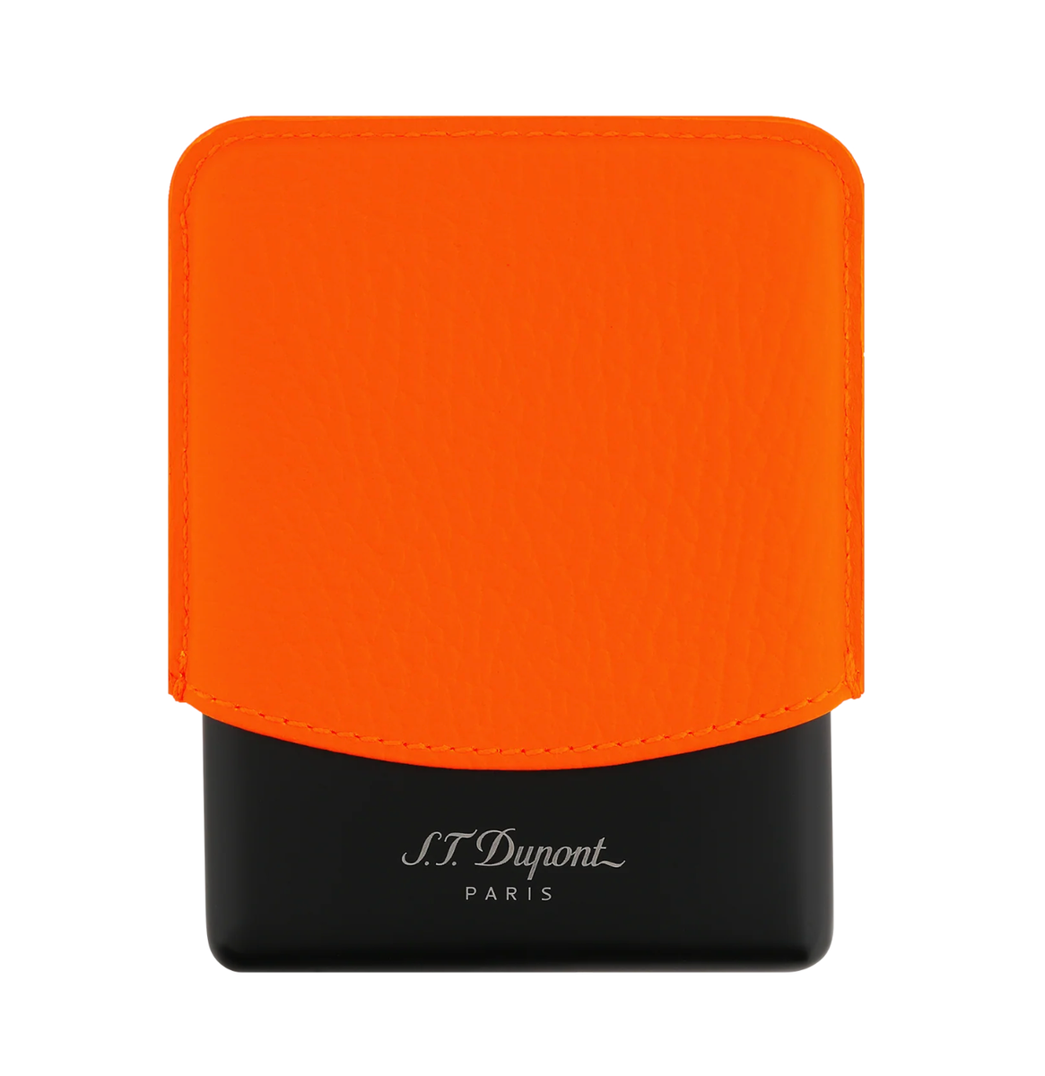 S.T. Dupont Leather Cigarette / Cigarillo Case Fluo Orange, 183114 New In  Box
