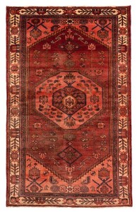 Traditional Vintage Hand-Knotted Area Rug 4'1" x 6'7" Oriental Wool Carpet
