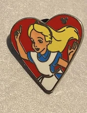 Disney Trading Pin Alice in Wonderland Card Suits Heart Hidden Mickey Limited