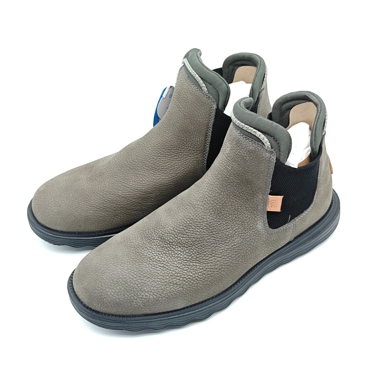 Hey Dude Men' Grey Chelsea Water Repellent Branson Boot M Craft