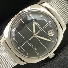 DATE @ 1 VINTAGE FORTIS 2452 AUTOMATIC SWISS MENS WATCH a709678-1