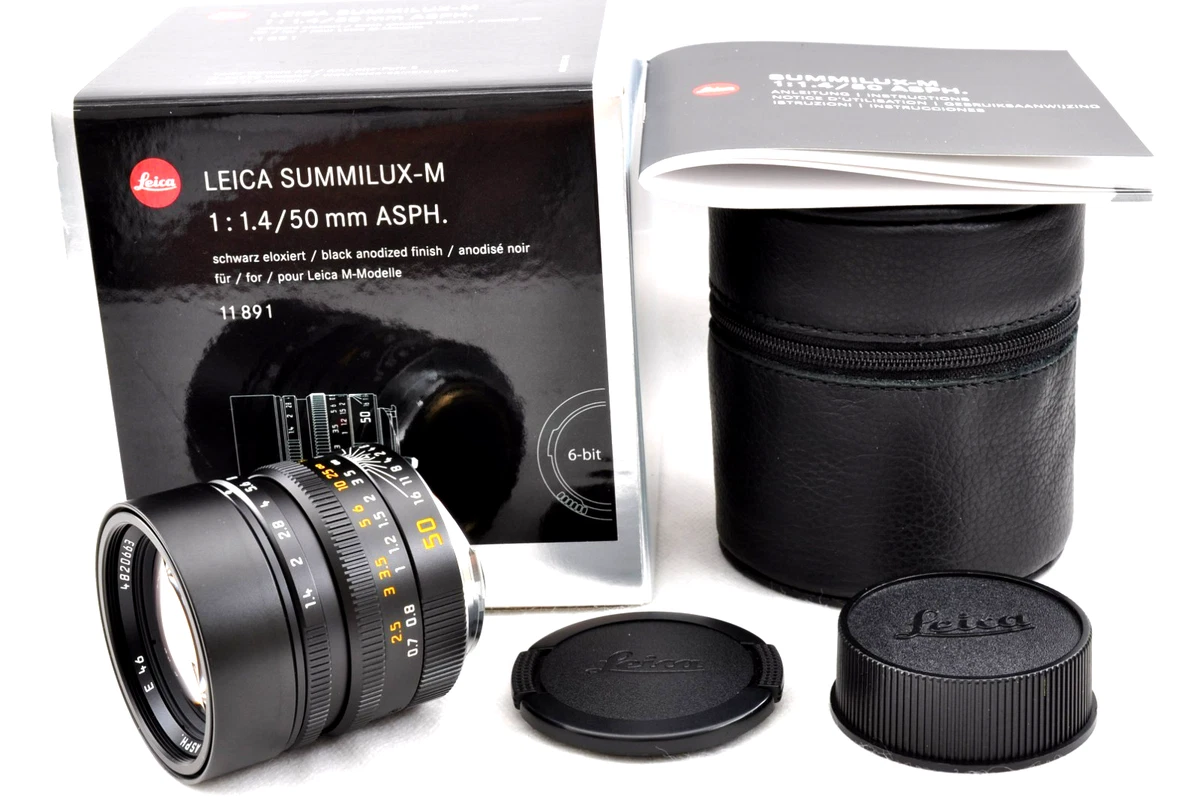 Leica SUMMILUX-M 50mm Focal f/1.4 Camera Lenses for sale - eBay