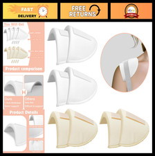 4 Pairs Reusable Removable Shoulder Pads for Women Men, Soft Washable Sponge,