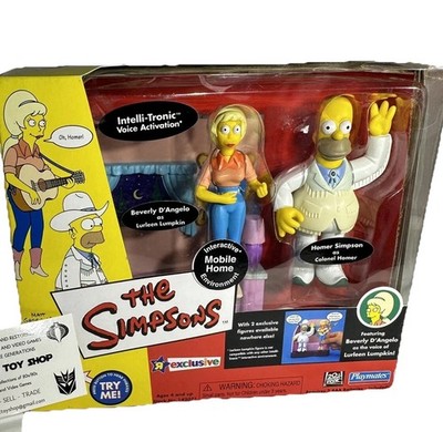 Simpsons WOS Mobile Home Environment w/Colonel Homer and Lurleen Lumpkin NIB