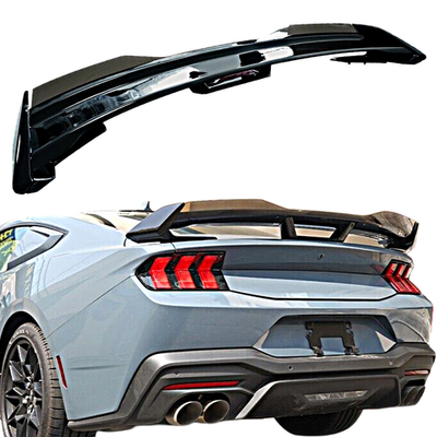 #ad Gloss Black DH Gurney Flap Rear Trunk Spoiler Wing Fit 2024 2026 Ford Mustang $149.99