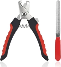 Heavy Duty Pet Dog Nail Clippers with Dog Nail File for Large Dogs Thick Nails