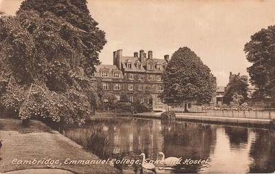Vintage Cambridge Emmanuel College Sutherland Hostel Frith Postcard