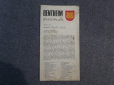 Plan miasta Bentheim, skala 1:7500, lata 70.