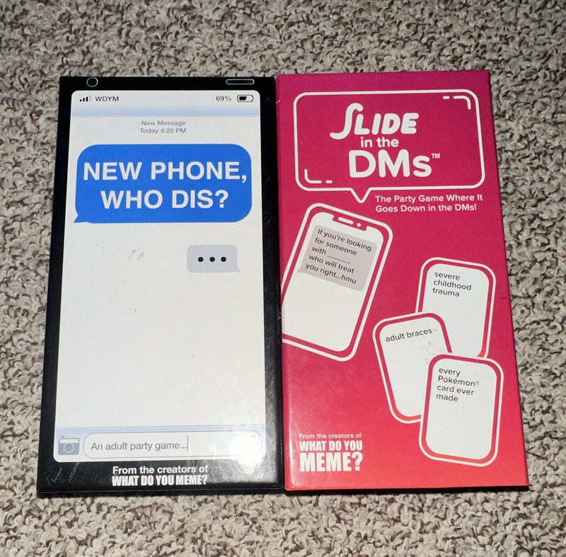 What Do You Meme? Slide in the DMs Party Card Game, Ages 17+, 3-20 Players