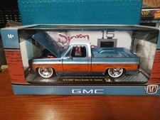 2025 M2 Machines 1:24 Scale 1976 GMC Sierra Grande 15 Custom R136 2/Tones   