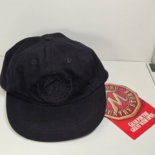 Vintage 90s Marlboro Country Store Hat NWT Black Washed Leather Strap 1994