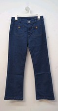 Front Pocket High Waisted Wide Leg Women's Flared Jeans Size Medium Blue