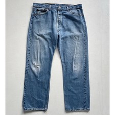 Vtg Levis 501xx Blue Denim Made In USA Jeans / TAGGED 40 x 32 Button Fly