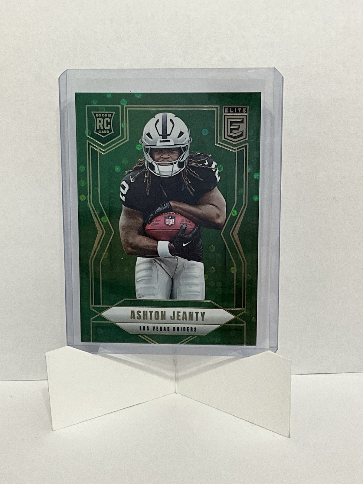 2025 Panini Donruss Elite - Rookies Ashton Jeanty #113 Green Disco (RC)