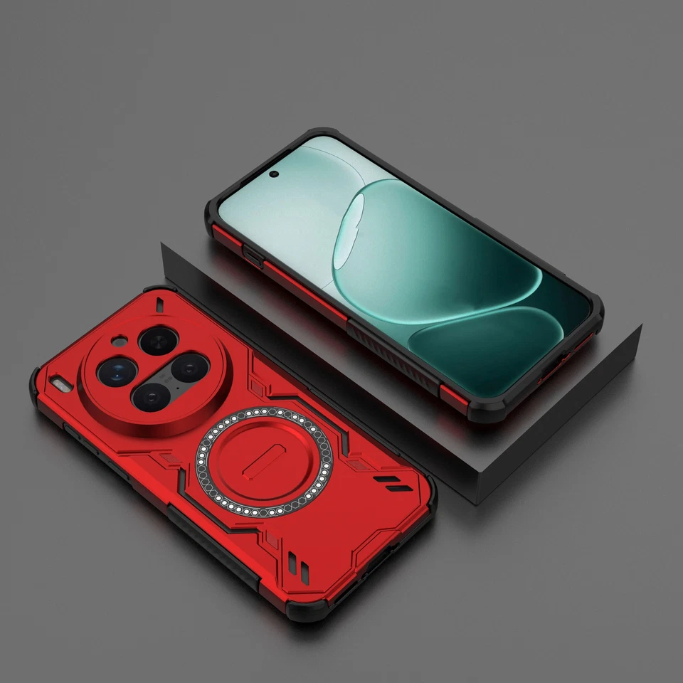 For vivo X300 Pro, Hybrid Armor Shockproof Heat Dissipation Wireless Case Cover - Image 4 of 4