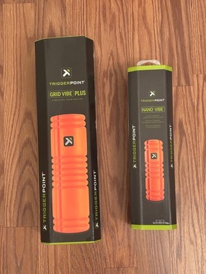 Trigger Point Grid Vibe Plus & Nano Vibe Vibrating Foam Workout Roller Therapy  