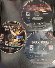 PS3 Game Lot (3 Discs): Resident Evil ORC, Dark Souls II, Condemned 2 All Tested