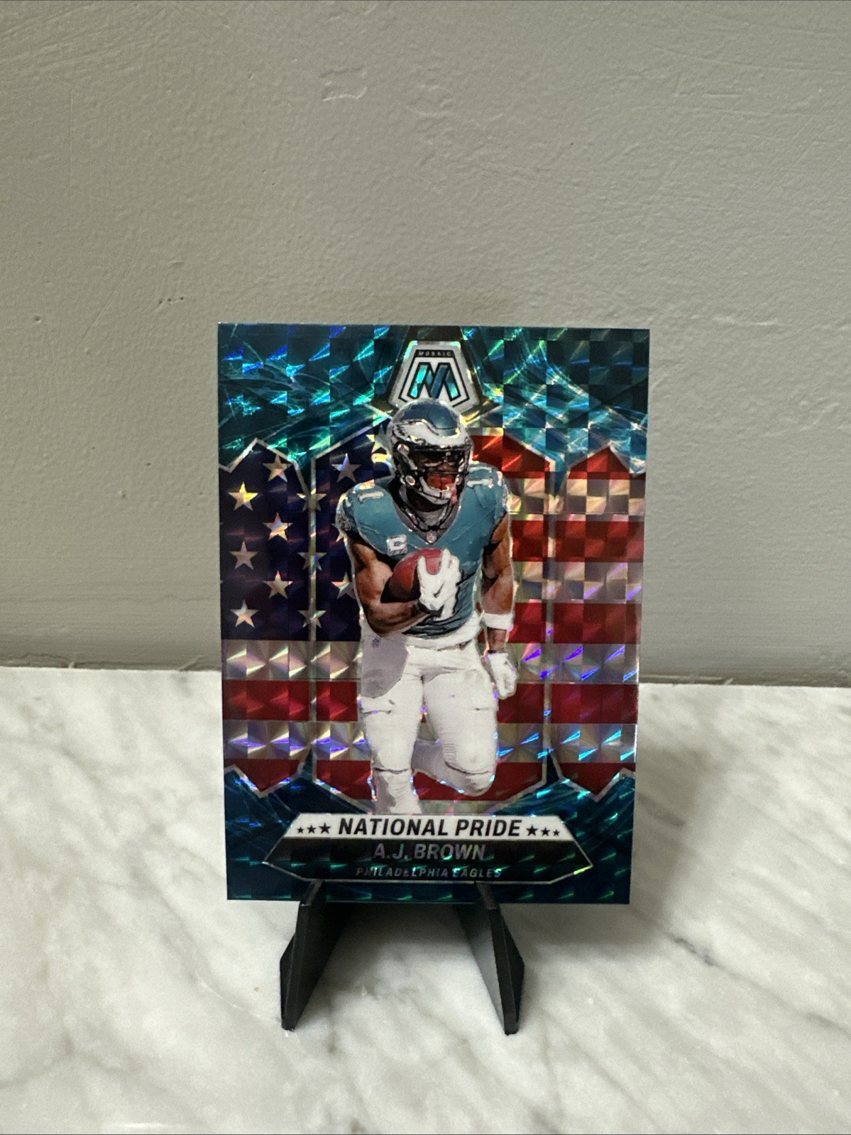 2024 Panini Mosaic - National Pride A.J. Brown #265 Genesis Mosaic Prizm