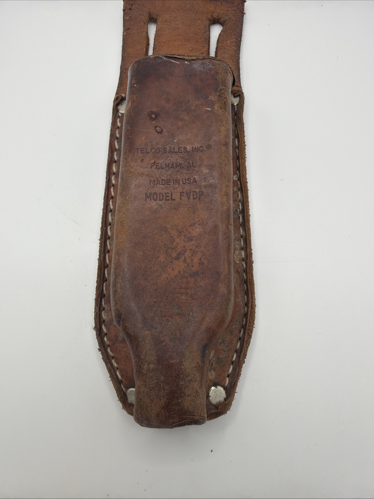 Fvdp Vintage Telco Sales Inc Model FVDP Leather Tool Pouch Pelham AL Made in ...