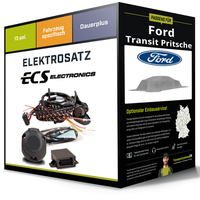 Elektrosatz 13-Pol Spezifisch für Ford Transit Pritsche 06.2024-Jetzt Inkl. EBA