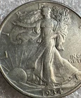 1934 50C Walking Liberty Half Dollar Been In This Sleeve For 45 Years Until  Now