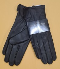 LADIES LEATHER GLOVES WOMENS LINED QUALITY BLACK FITTED SOFT & SUPPLE