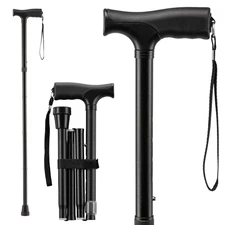 Mars Wellness Folding Cane - Adjustable Walking Cane for Women & Men