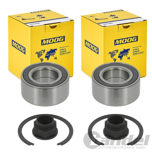 2X Moog RADLAGER-SATZ Vorne Passend FüR Fiat Bravo Doblo Stilo Lancia Delta Opel-image