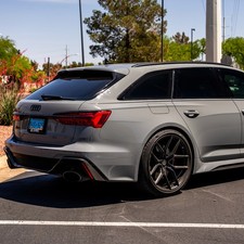 22 Mv Forged Mvf5 Black 22x10.5 Concave Wheels Rims Fits Audi C8 Rs6 Avant