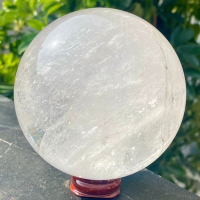 2.53LB Natural White Crystal Clear Quartz Crystal Sphere Ball Healing Meditation