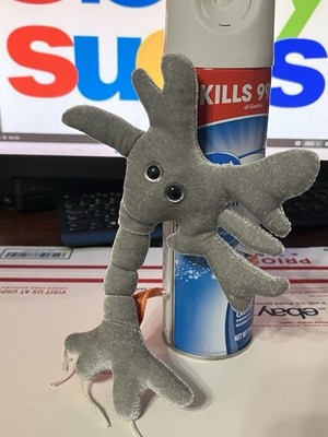 GIANT MICROBES-BRAIN CELL-Stuffed Plush Neuron Synapse Biology Medical Science