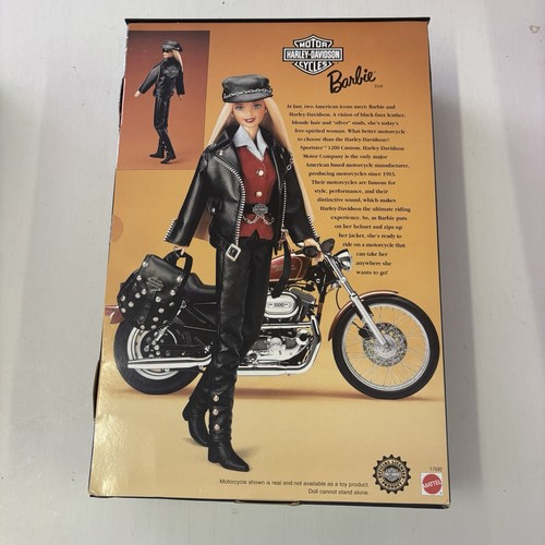 Barbie Harley-Davidson Motor Cycles Limited Edition Doll 1997 Mattel 17692 NRFB - Picture 2 of 2