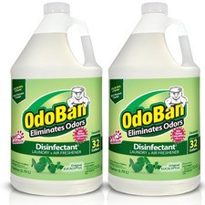 OdoBan Disinfectant Concentrate and Odor 128 Fl Oz Pack of 2 , Clear