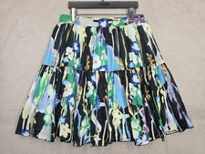 Old Navy Floral Skirt M Medium Knee Length Full Tiered Elastic Waist