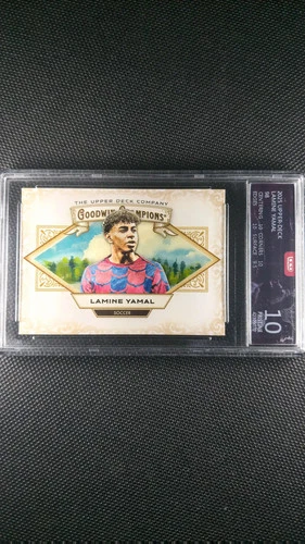 2025 Upper Deck Goodwin Champions Lamine Yamal Base OCD 10 Graded Card LN05