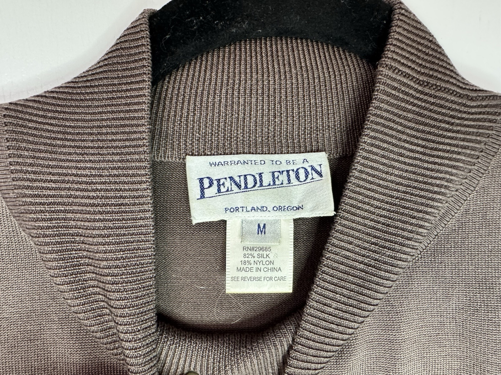 Pendleton Women's Medium Brown Long Sleeve Silk B… - image 3